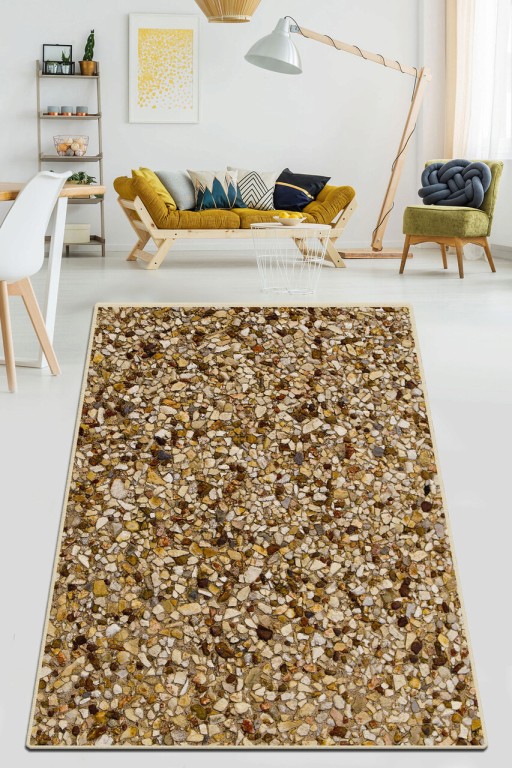 Covor, Gravier Djt , 80x120 cm, 50% catifea/50% poliester, Multicolor