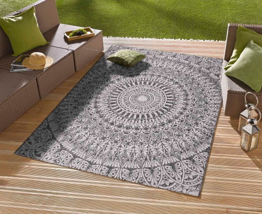 Covor, 02322B, 160x230 cm, Polipropilena, Antracit / Gri