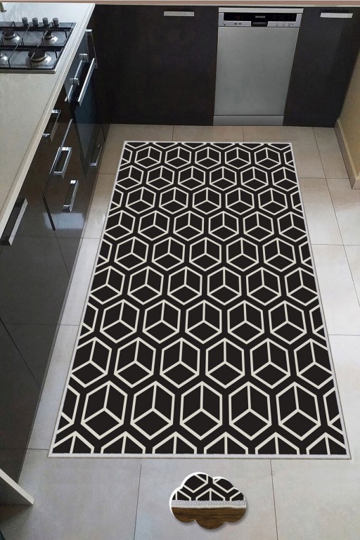Covor, WOOKECE197, 60x100 cm, Poliester, Multicolor