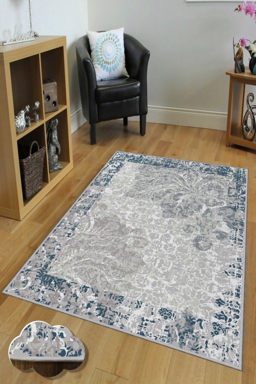 Covor de hol, HMNT202, 80x150 cm, Poliester, Multicolor