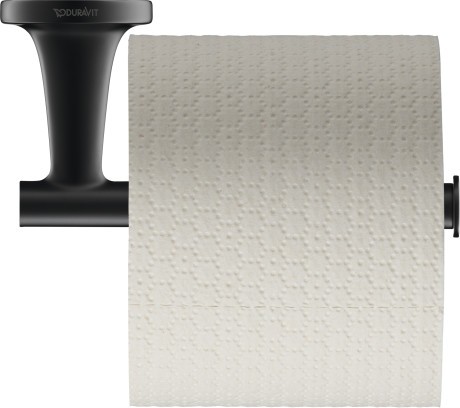Suport hartie igienica Duravit Starck T negru mat