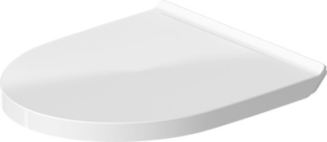 Capac wc Duravit No.1 cu inchidere lenta balamale metalice alb