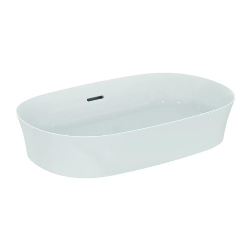 Lavoar pe blat Ideal Standard Atelier Ipalyss, 60 cm, fara orificiu baterie, cu preaplin, alb - E139701