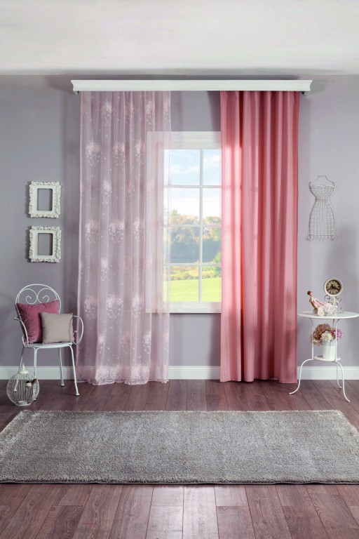 Perdea, Dream Curtain (140x260 Cm), Çilek, Poliester