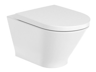 Vas WC suspendat Roca The Gap Round Rimless cu fixare ascunsa