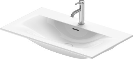 Lavoar Duravit Viu 83x49cm cu capac ceramic si ventil push-open inclus finisaj suplimentar