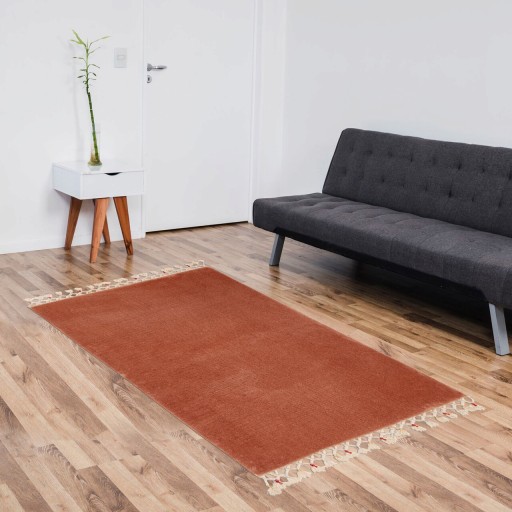 Covoras de baie, Alanur Home, 1607, 100x200 cm, Acril, Maro