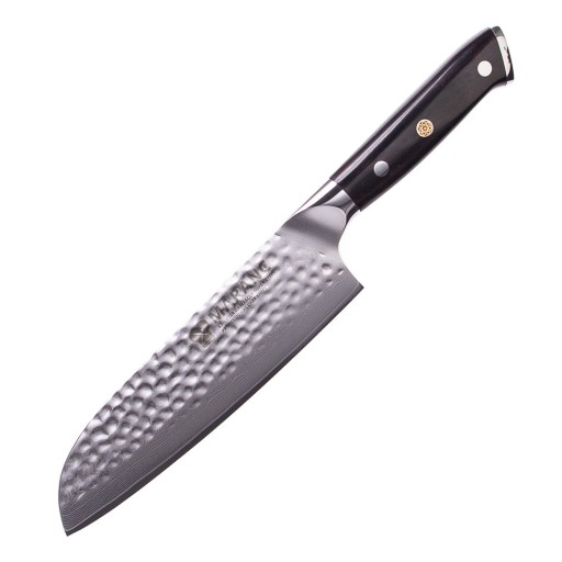 Cutit santoku profesional Maranc, otel de damasc, 18 cm, M17