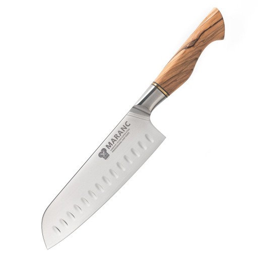 Cutit santoku profesional Maranc, otel sandvik, 18 cm, M180