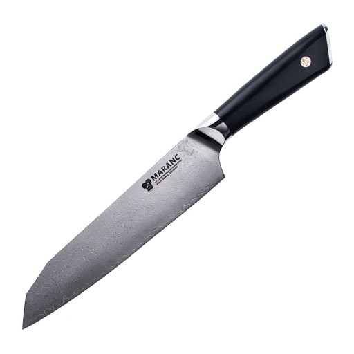 Cutit santoku profesional Maranc, otel de damasc, 18 cm, M89