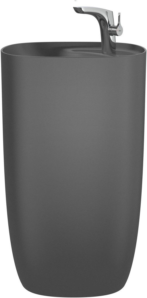 Lavoar pe pardoseala Roca Beyond 500x450x880mm negru