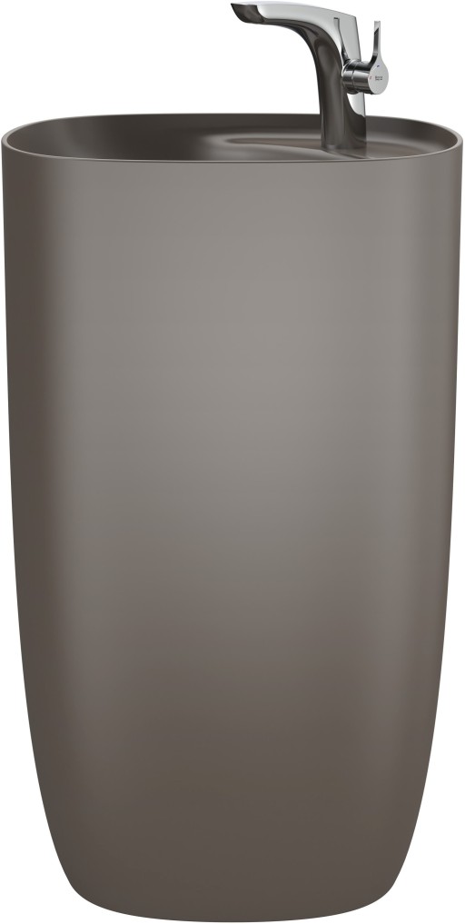Lavoar pe pardoseala Roca Beyond 500x450x880mm cafea