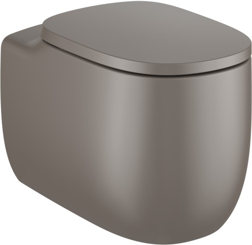 Vas wc Roca Beyond Rimless back-to-wall 395x580mm cafea