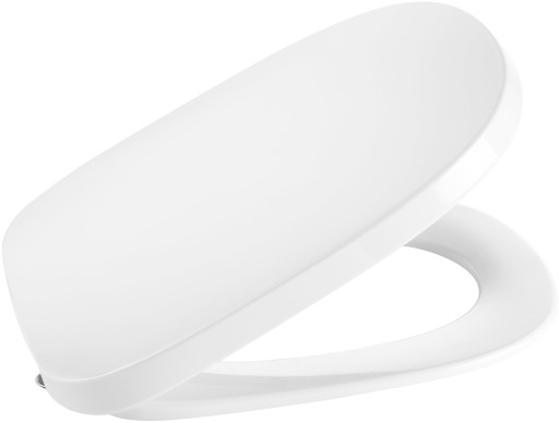Capac wc Roca Beyond cu inchidere lenta si QuickRelease alb