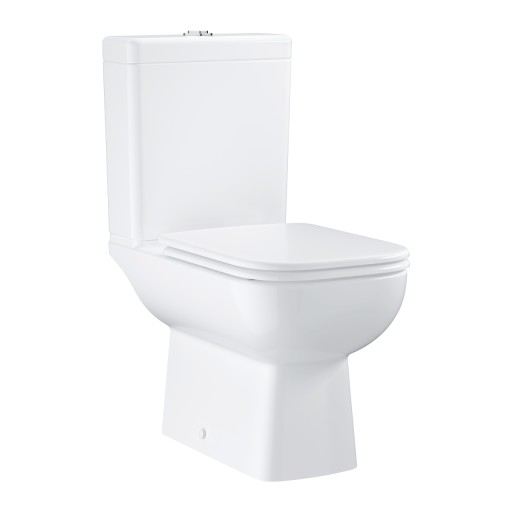 Set complet vas wc Grohe Start Edge Ceramic Rimless rezervor cu alimentare inferioara si capac cu inchidere lenta alb