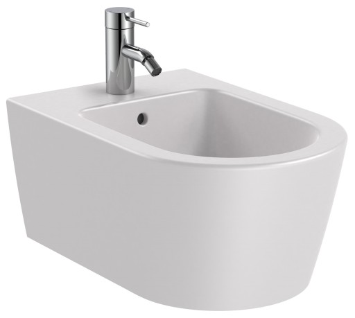 Bideu suspendat Roca Inspira Round 370x560cm perla