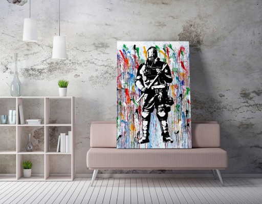 Tablou decorativ, WY131 (70 x 100), 50% bumbac / 50% poliester, Canvas imprimat, Multicolor