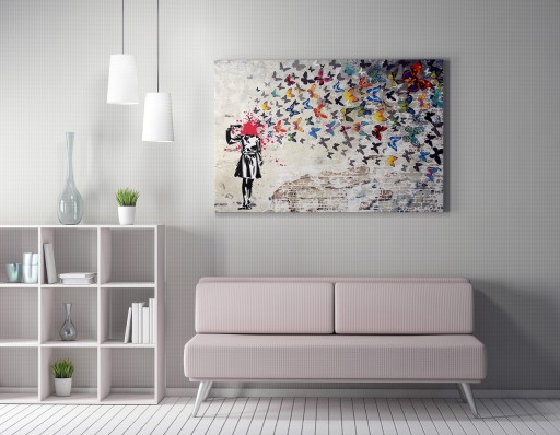 Tablou decorativ, WY51 (70 x 100), 50% bumbac / 50% poliester, Canvas imprimat, Multicolor