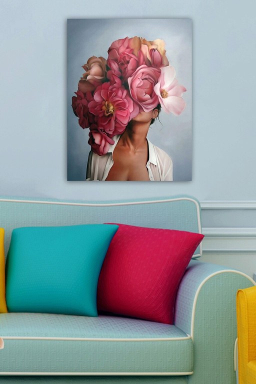 Tablou decorativ, 6019200972981-5070, Canvas, Lemn, Multicolor