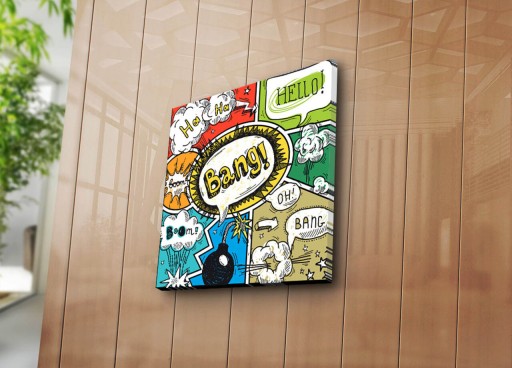 Tablou decorativ, 4545K-108, Canvas, Dimensiune: 45 x 45 cm, Multicolor