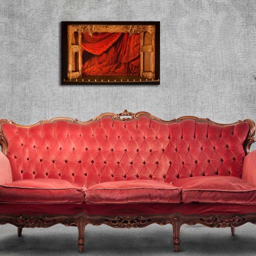 Tablou decorativ, 4570POC-1, Canvas, Dimensiune: 45 x 70 cm, Multicolor