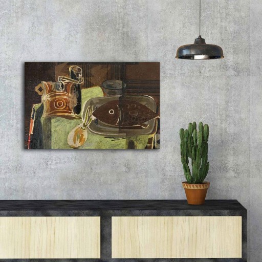 Tablou decorativ, FAMOUSART-054, Canvas, Dimensiune: 45 x 70 cm, Multicolor