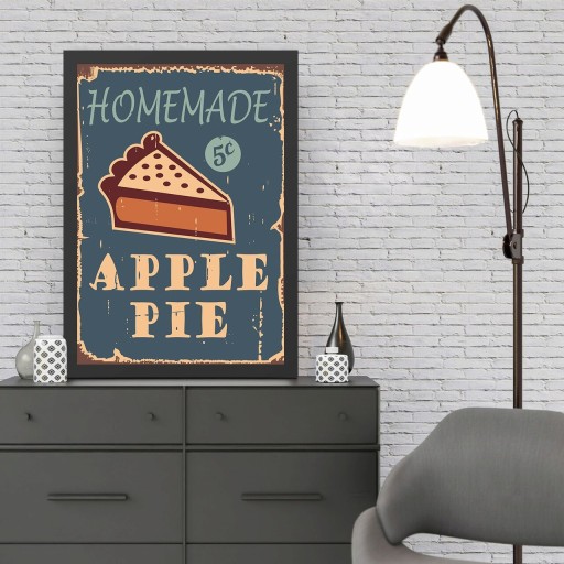 Tablou decorativ, Apple Pie (35 x 45), MDF , Polistiren, Multicolor