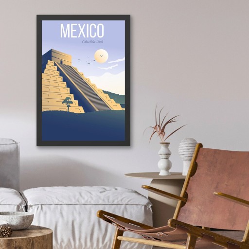 Tablou decorativ, Mexico (35 x 45), MDF , Polistiren, Multicolor