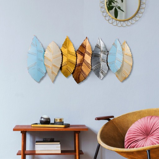Decoratiune de perete, Hornbeam 4, Metal, Dimensiune: 114 x 52 cm, Multicolor