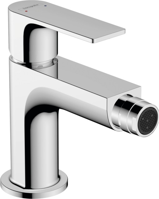 Baterie bideu Hansgrohe Rebris E EcoSmart ventil metalic pop-up crom