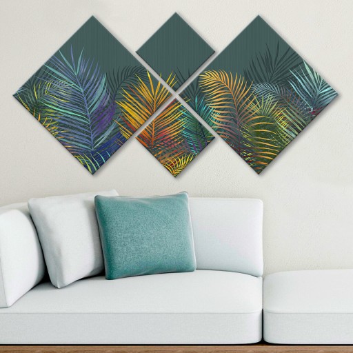 Set 4 tablouri decorative, 4MDF1428526271, MDF, Imprimat UV, Multicolor