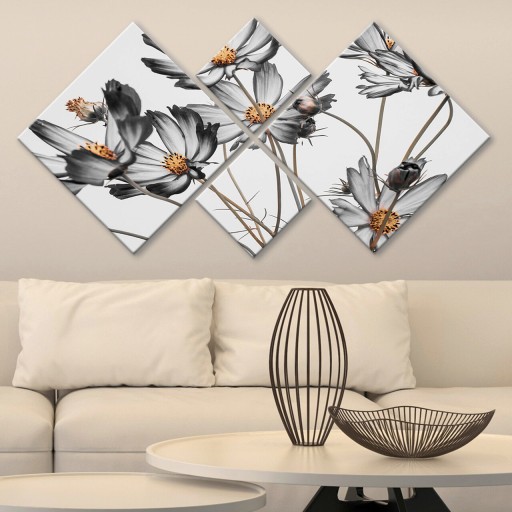Set 4 tablouri decorative, 4MDF1524028472, MDF, Imprimat UV, Multicolor