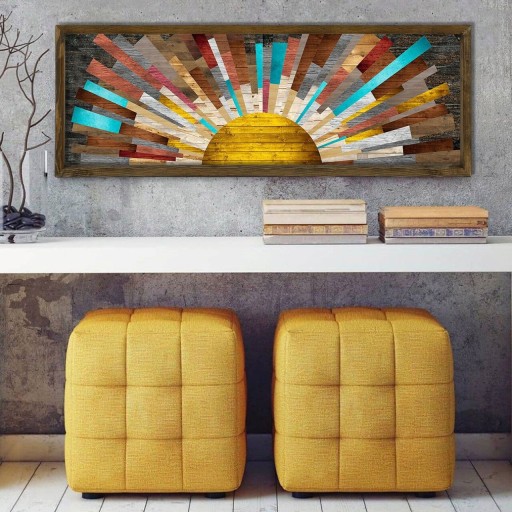 Tablou decorativ, TAH021, MDF, Imprimat UV, Multicolor