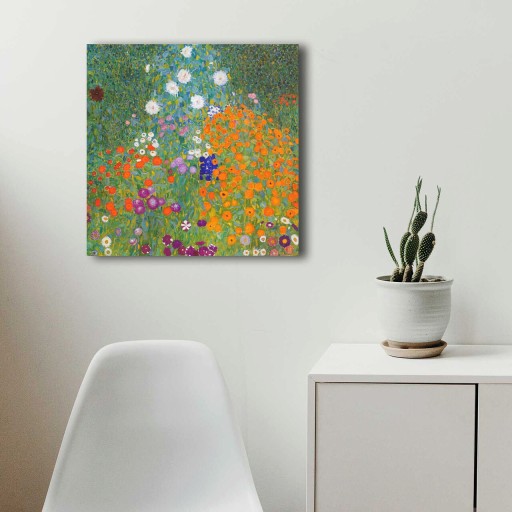 Tablou decorativ, 4545KLIMT002, Canvas , Lemn, Multicolor