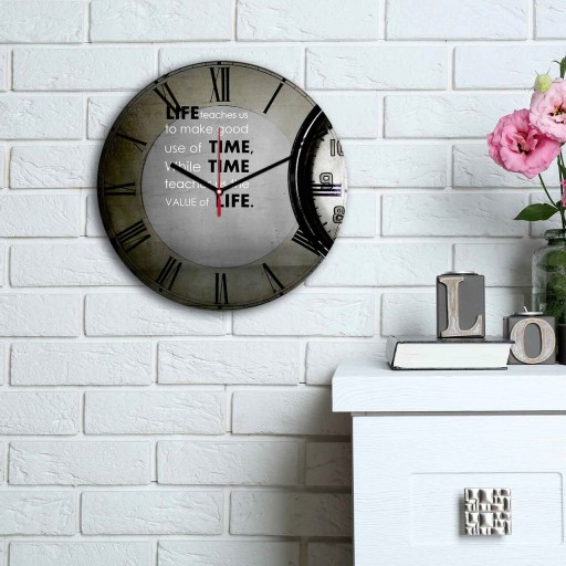 Ceas de perete, 3030MS-040, MDF, ø30 cm, Multicolor