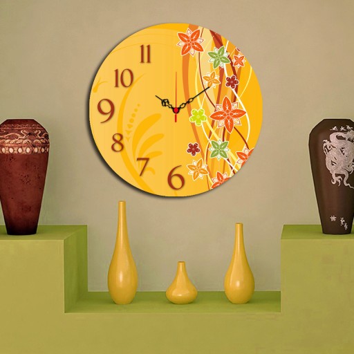 Ceas de perete, Ms-03, MDF, ø40 cm, Multicolor