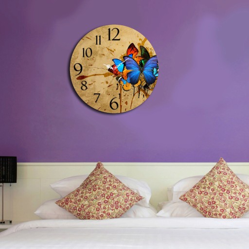 Ceas de perete, Ms-39, MDF, ø40 cm, Multicolor