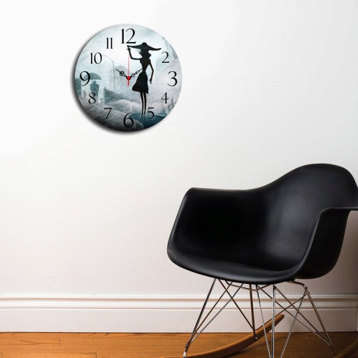 Ceas de perete, Ms-41, MDF, ø40 cm, Multicolor