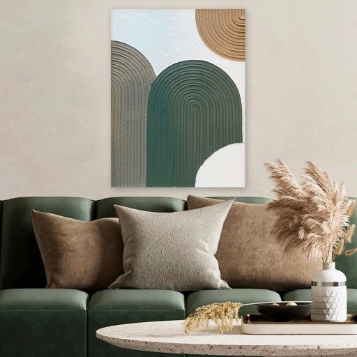 Tablou decorativ 3D, RFB2_70100, Canvas , Cadru: 100% LEMN (grosime: 3cm), Multicolor