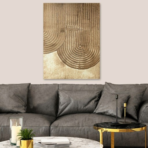 Tablou decorativ 3D, RFB22_5070, Canvas , Cadru: 100% LEMN (grosime: 3cm), Multicolor