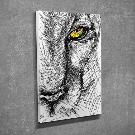 Tablou decorativ, DC142, Canvas, 30 x 40 cm, Multicolor