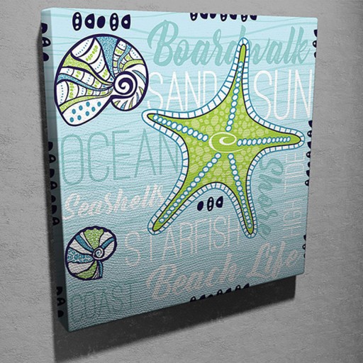 Tablou decorativ, KC118, Canvas, Dimensiune: 45 x 45 cm, Multicolor