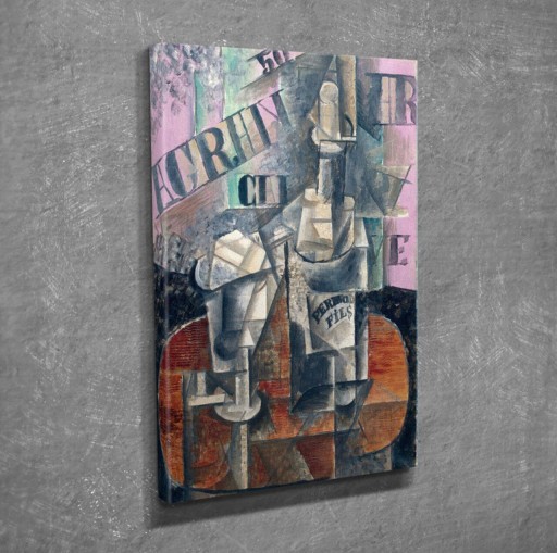 Tablou decorativ, DC256, Canvas, Lemn, Multicolor