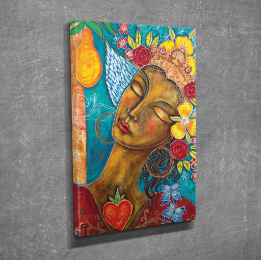 Tablou decorativ, DC331, Canvas, Lemn, Multicolor