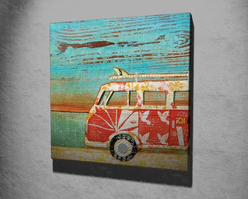 Tablou decorativ, KC212, Canvas, Lemn, Multicolor