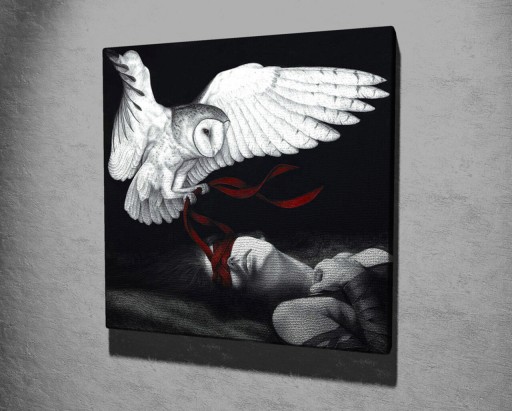 Tablou decorativ, KC300, Canvas, Lemn, Multicolor