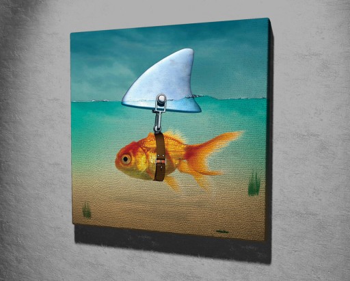 Tablou decorativ, KC304, Canvas, Lemn, Multicolor