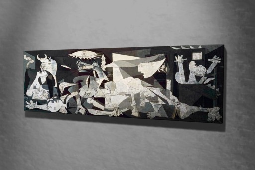 Tablou decorativ, PC174, Canvas, Lemn, Multicolor