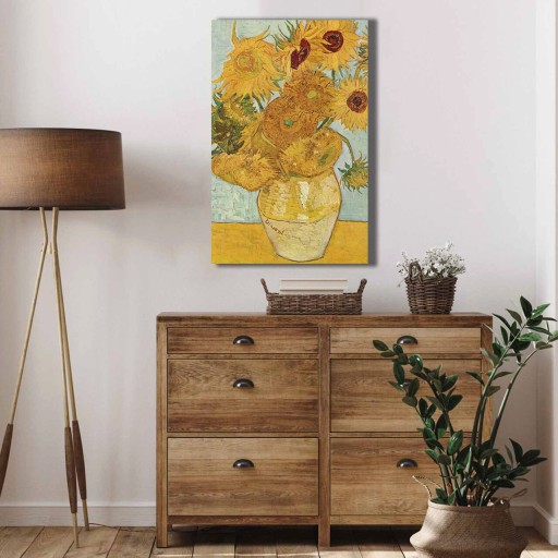 Tablou decorativ, 4570VANGOGH003, Canvas , Lemn, Multicolor