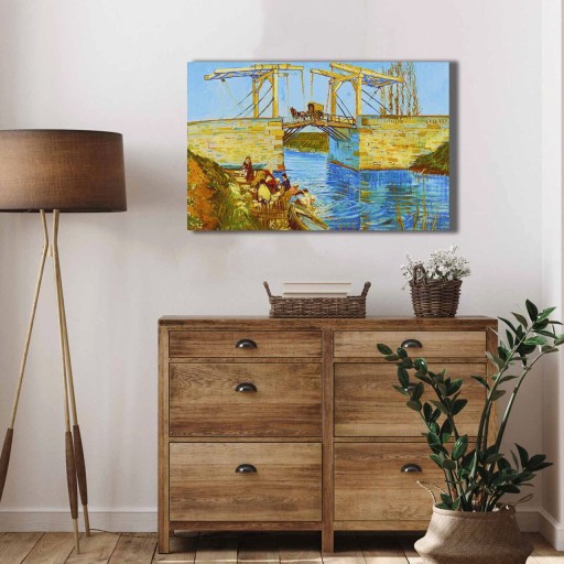 Tablou decorativ, 4570VANGOGH004, Canvas , Lemn, Multicolor